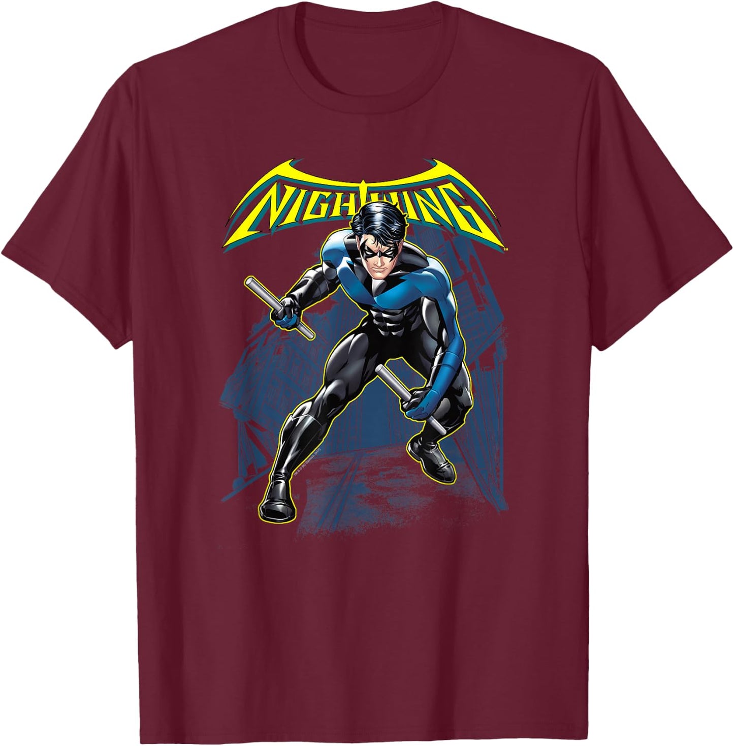 Batman Nightwing T-Shirt - T-Shirt | Maroon