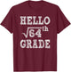 Hello 8th Grade Square Root of 64 Back to School Funny Gifts T-Shirt - T-Shirt | Maroon