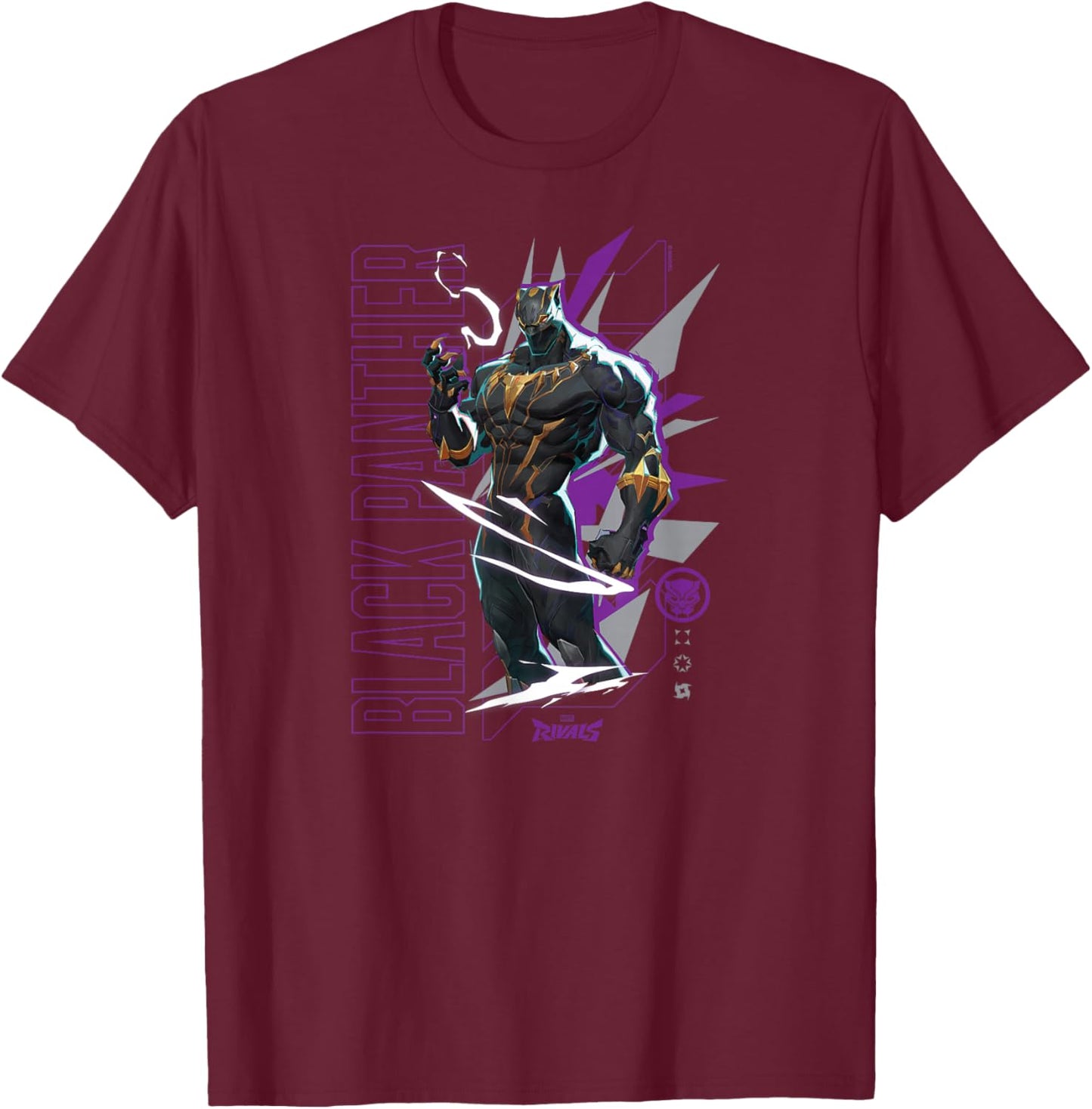 Marvel Rivals - Black Panther T-Shirt - T-Shirt | Maroon