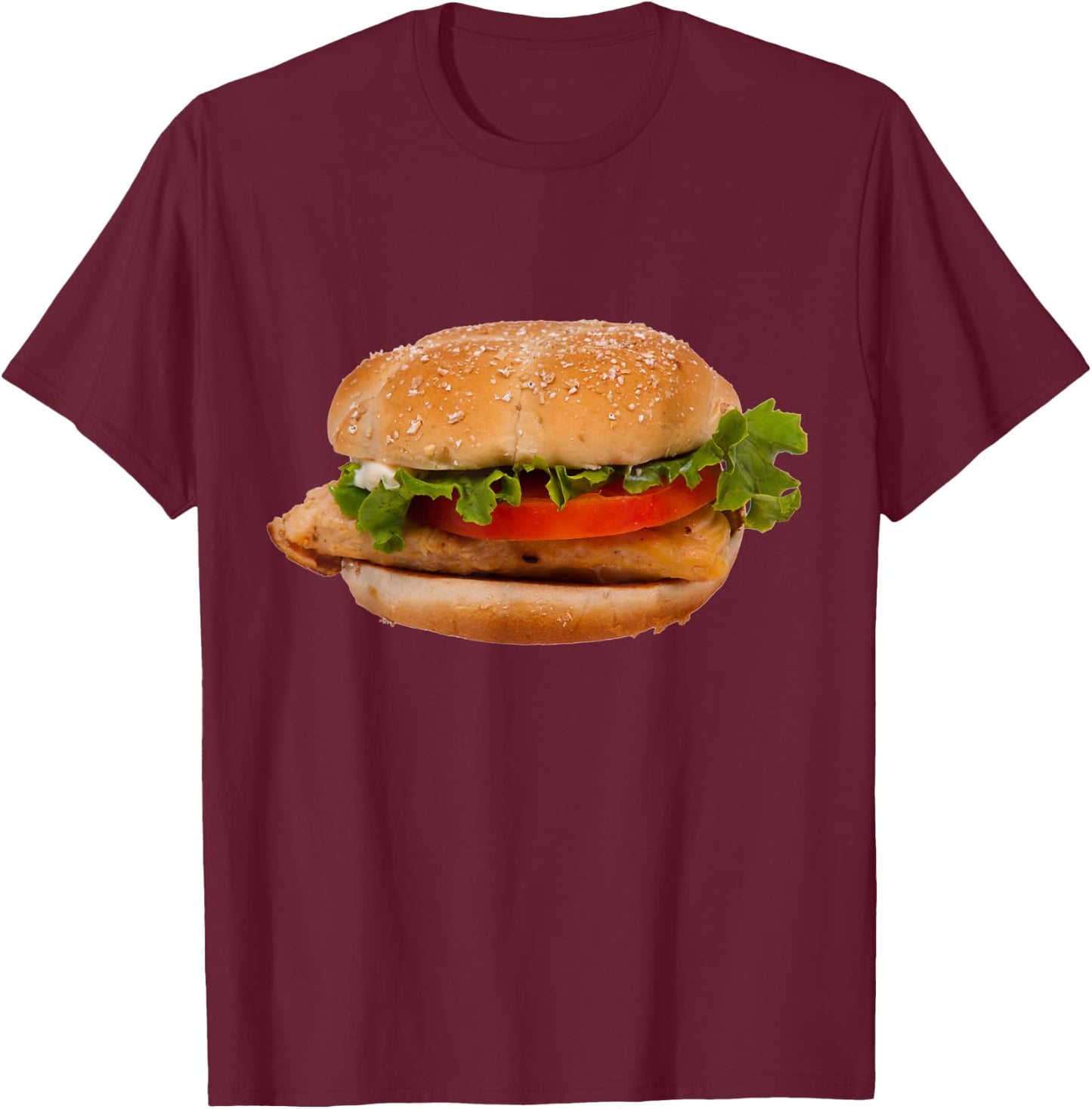 Chicken Sandwich T-Shirt - T-Shirt | Maroon
