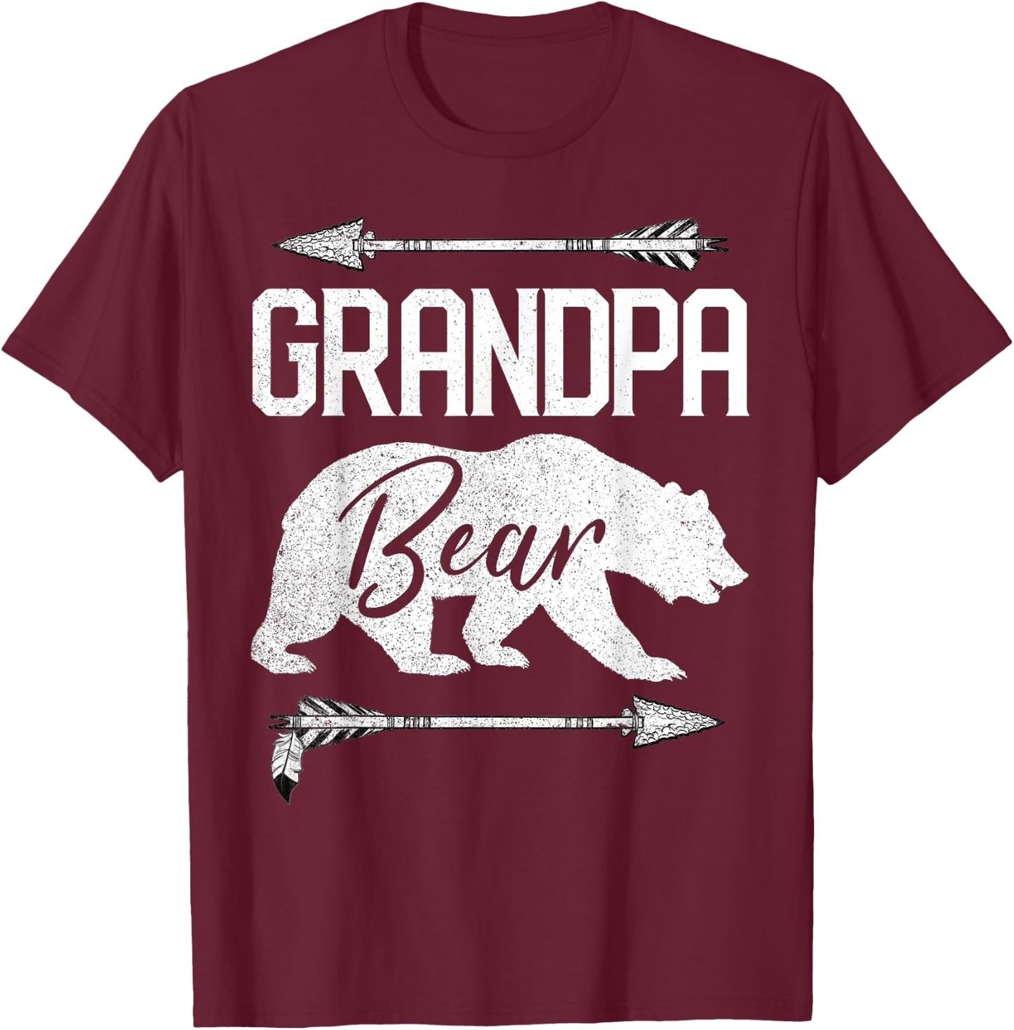 Grandpa Bear Funny Father's Day Gift Papa Best Men Dad Joke T-Shirt - T-Shirt | Maroon