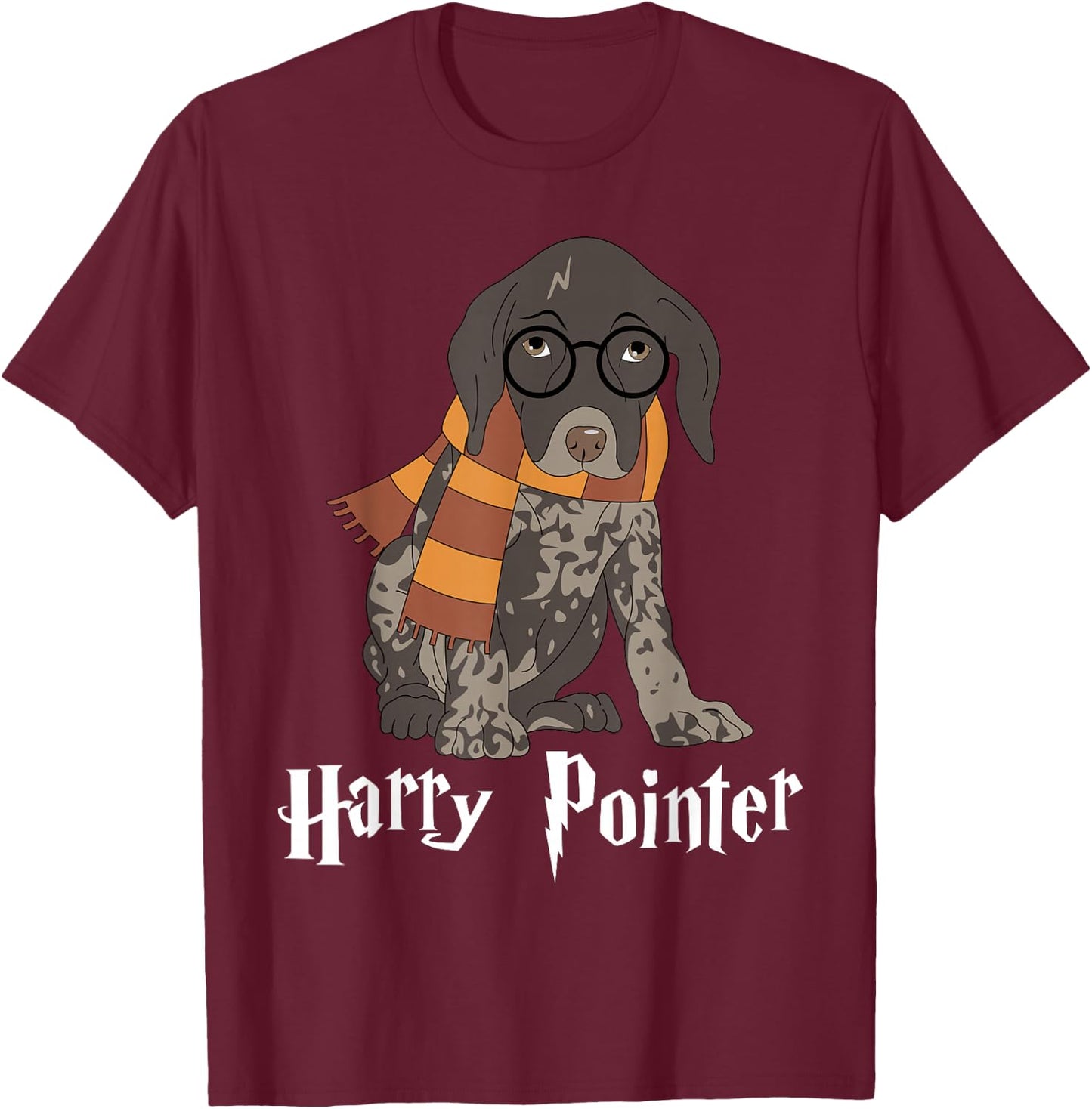 Funny German Shorthaired Pointer - Harry Pointer T-Shirt - T-Shirt | Maroon