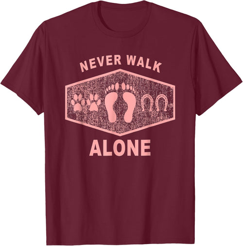Never Walk Alone Horse, Dog and Rider Women Kids