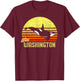 Washington Orca Killer Whale Puget Sound Marine Biologist T-Shirt - T-Shirt | Maroon