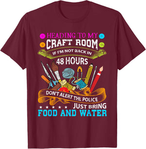 Scrapbooking Shirt Crafty Gift T-Shirt - T-Shirt | Maroon