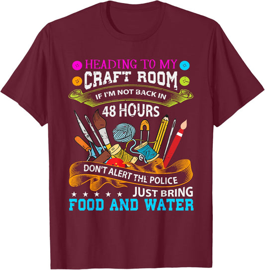 Scrapbooking Shirt Crafty Gift T-Shirt - T-Shirt | Maroon