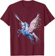 Pegasus Flying Horse T-Shirt - T-Shirt | Maroon