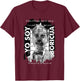 Albizu Campos Yo Soy Boricua Black Puerto Rico Flag Resiste T-Shirt - T-Shirt | Maroon