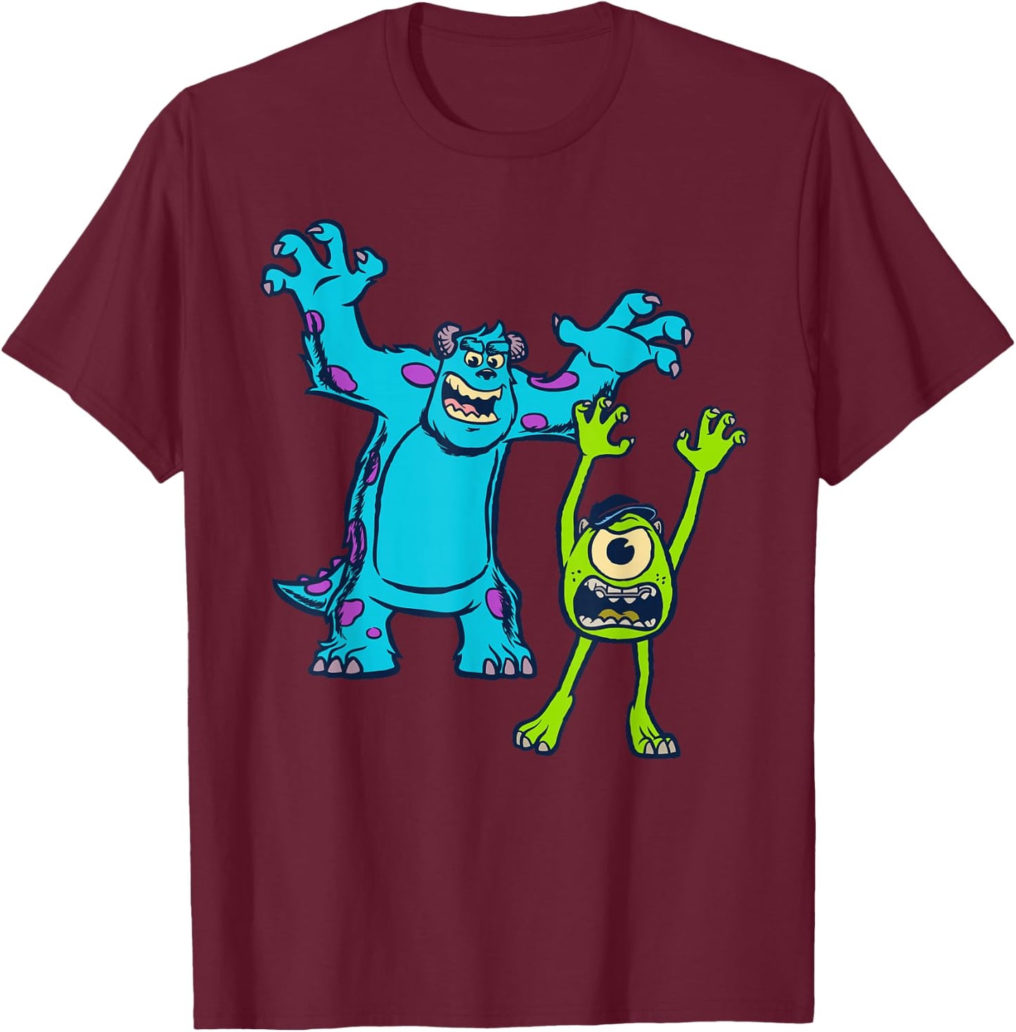 Disney Pixar Monsters University Sulley and Mike T-Shirt - T-Shirt | Maroon