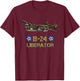 WW2 Aviation B-24 Liberator American Heavy Bomber Gift T-Shirt - T-Shirt | Maroon