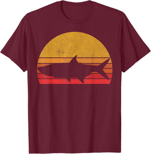 Tarpon Fishing - Retro Tarpon Saltwater Fisherman T-Shirt - T-Shirt | Maroon