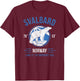 Svalbard Polar Bear T Shirt | Norway Northern Lights T-Shirt - T-Shirt | Maroon