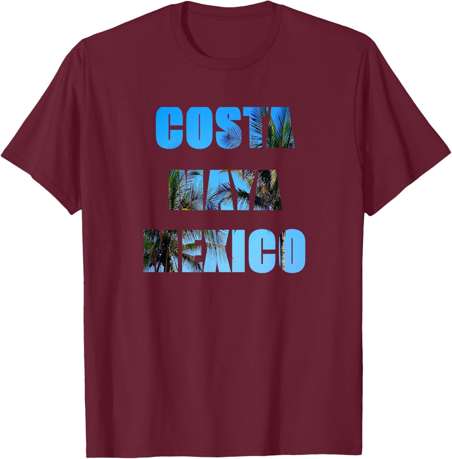 Costa Maya Mexico T-Shirt - T-Shirt | Maroon