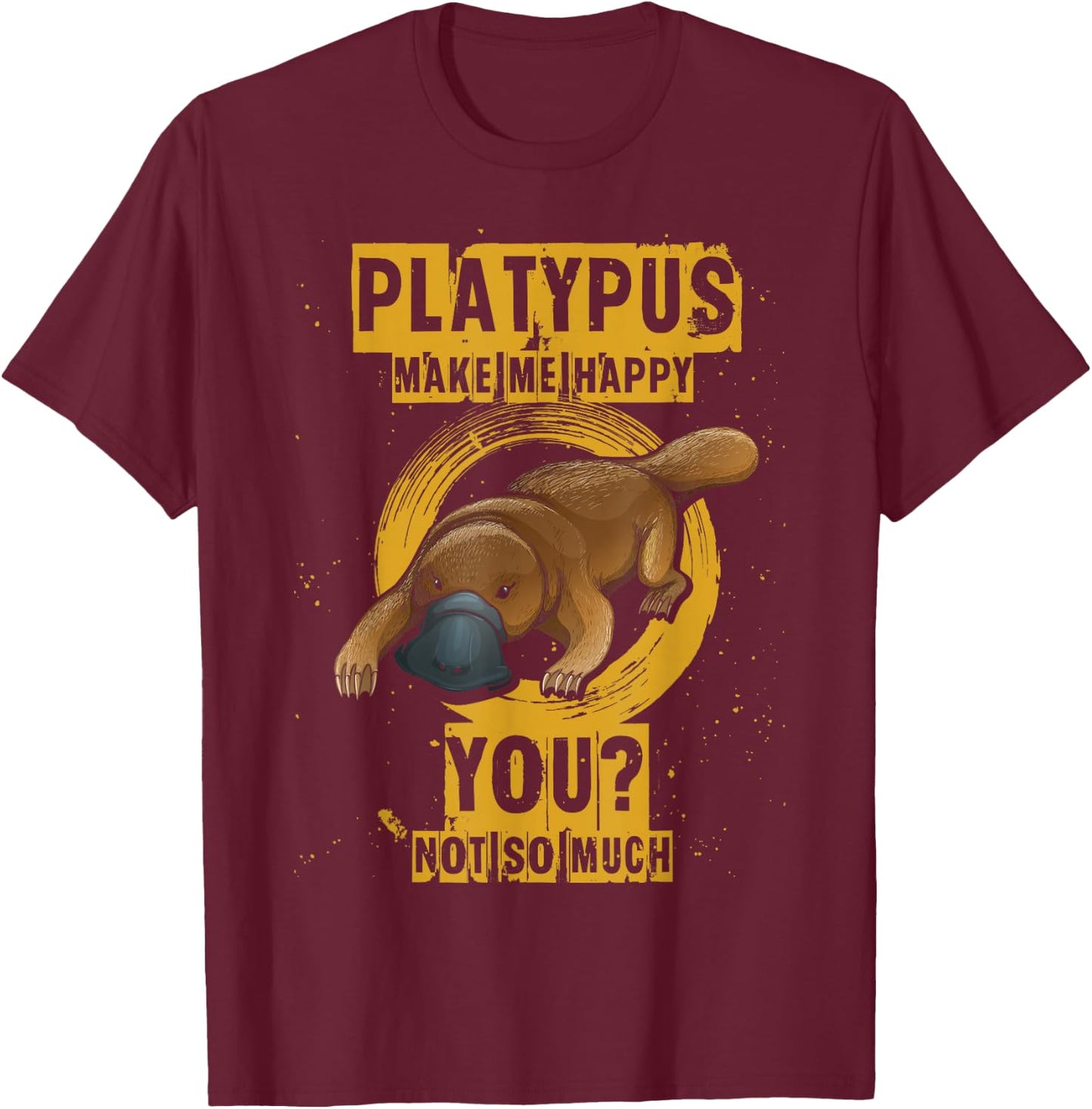 Platypus T-Shirt - T-Shirt | Maroon