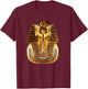 Pharaoh Tutankhamun mask . Ancient Egypt King Tut shirt T-Shirt - T-Shirt | Maroon