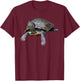 Red-Eared Slider Turtle T-Shirt - T-Shirt | Maroon