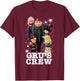 Despicable Me Minions Grus Whole Crew Graphic T-Shirt - T-Shirt | Maroon