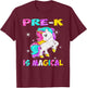 Pre-K is Magical Unicorn Back to School T-Shirt - T-Shirt | Maroon