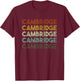 Cambridge, UK Vintage T-Shirt - T-Shirt | Maroon