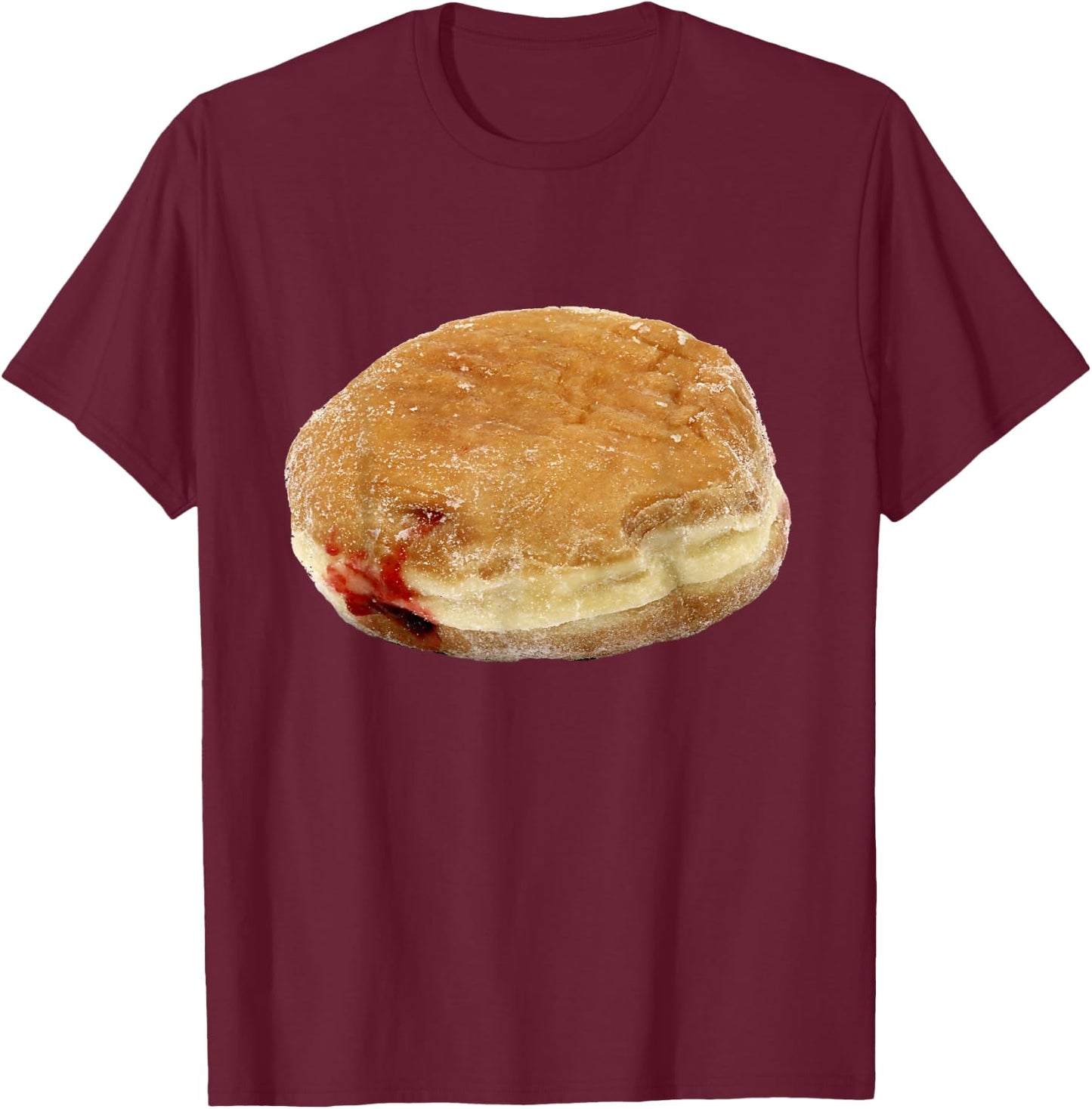 Jelly Filled Donut T-Shirt - T-Shirt | Maroon