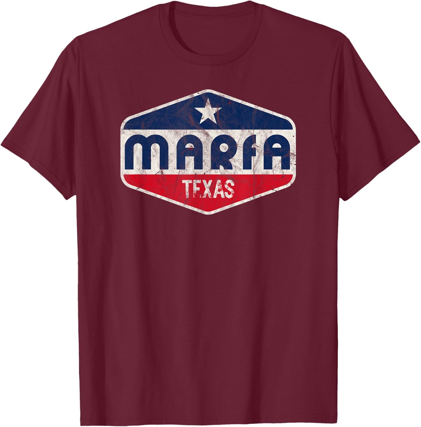 Marfa Texas T-Shirt - T-Shirt | Maroon