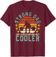 Strong Dad Workout | Weight Lifting T-Shirt - T-Shirt | Maroon
