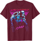 Marvel X-Men Wolverine Neon Retro Logan T-Shirt - T-Shirt | Maroon