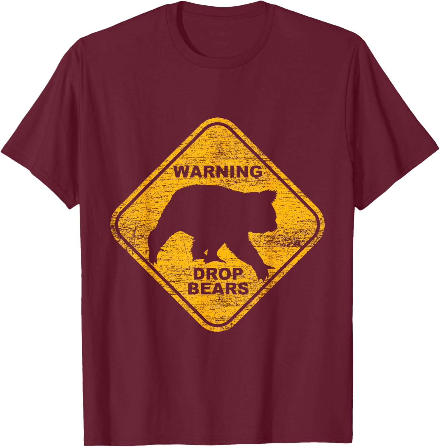 Attention Falling Bears Animal Design Australia Gift Koala T-Shirt - T-Shirt | Maroon