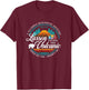 Retro Lassen Volcanic National Park Vintage Hiking Camping T-Shirt - T-Shirt | Maroon