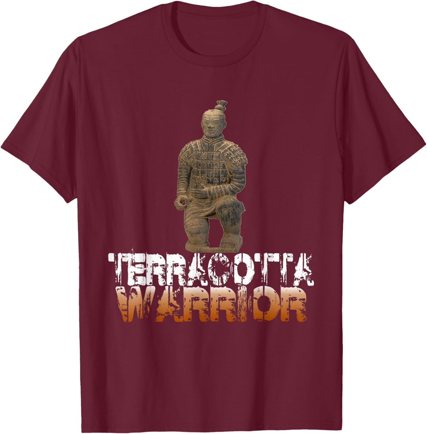 Terracotta Army Protecting The Tomb of Emperor Qin T-Shirt - T-Shirt | Maroon