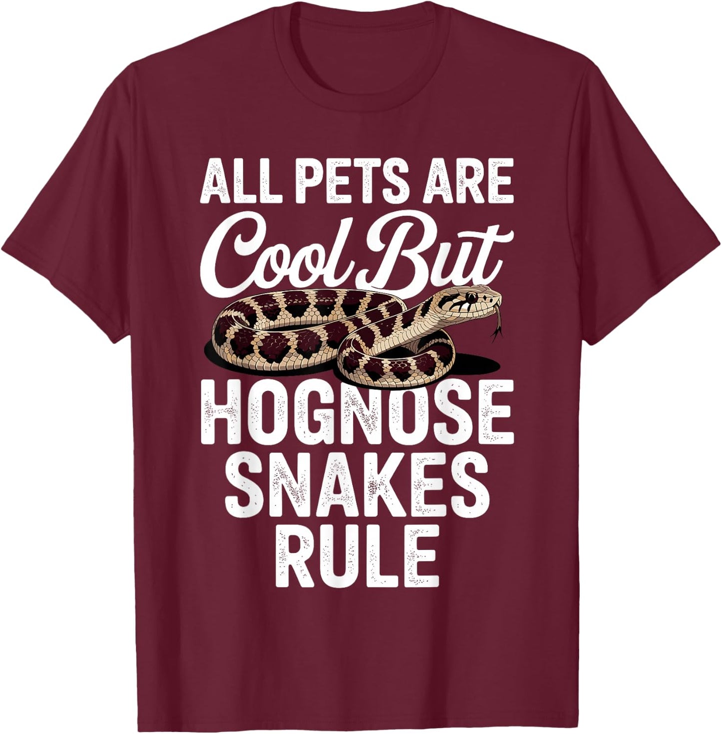 Cool Hognose Snake Art Women Herpetology Hognose T-Shirt - T-Shirt | Maroon
