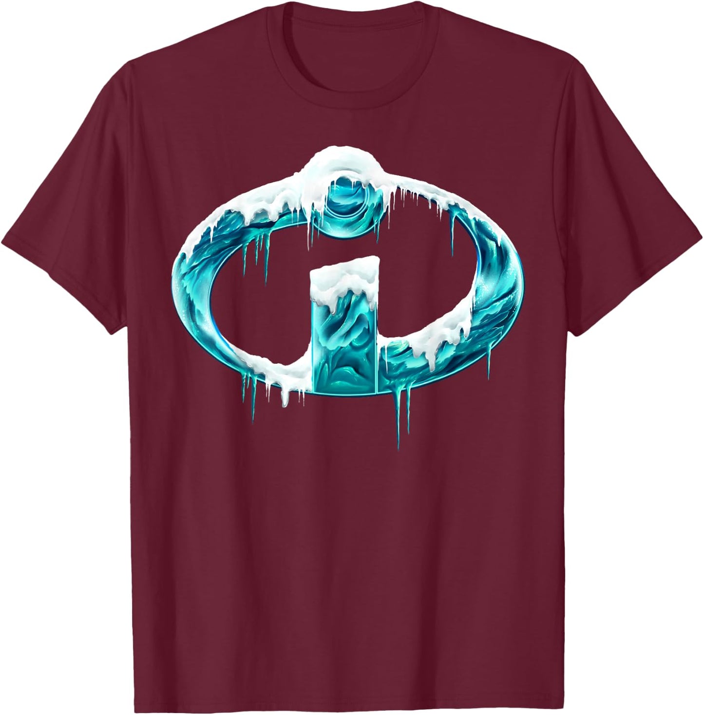 Disney Pixar Incredibles Frost Logo Graphic T-Shirt - T-Shirt | Maroon