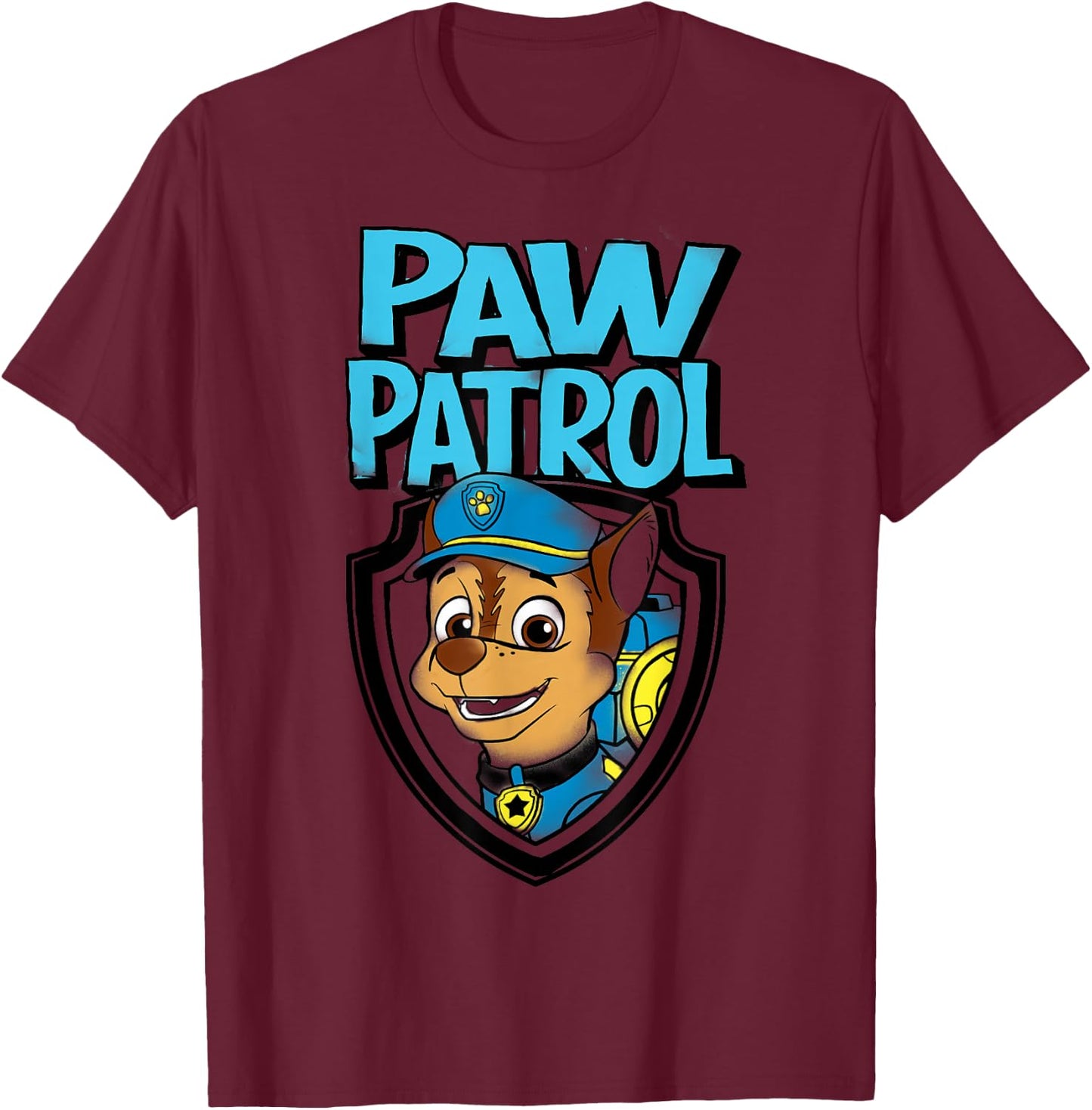PAW Patrol Police Pup Chase! T- Shirts T-Shirt - T-Shirt | Maroon