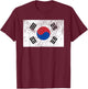Flag of South Korea Shirt Korean Flag T-Shirt - T-Shirt | Maroon