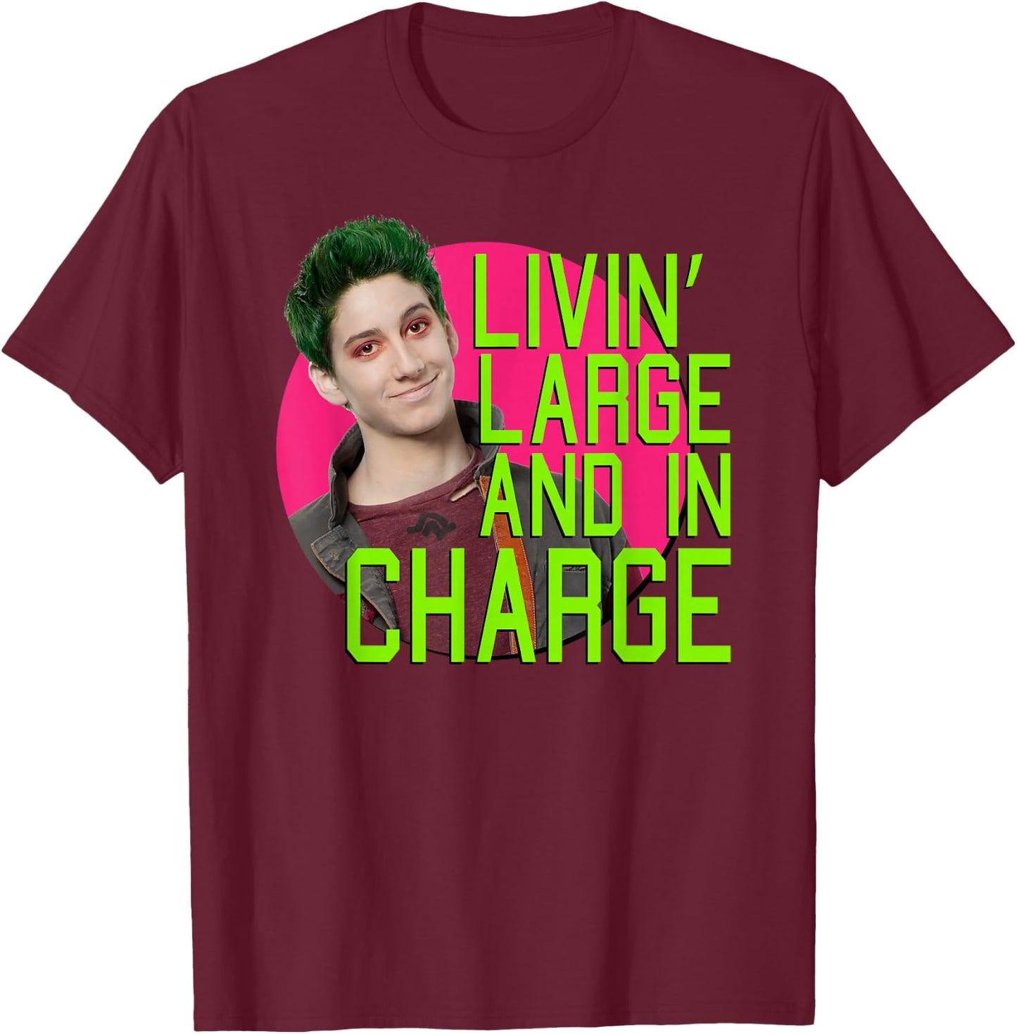 Zombies - Zed Zed Large and In Charge T-Shirt - T-Shirt | Maroon