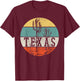Texas State Country Retro Vintage T-Shirt - T-Shirt | Maroon