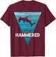 Hammerhead Shark Shirt Let's Get Hammered All Week T-Shirt - T-Shirt | Maroon