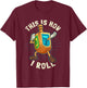 Hanukkah Dabbing Dreidel This Is How I Roll T-Shirt - T-Shirt | Maroon