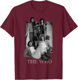 The Who Official Mirrors Mono T-Shirt - T-Shirt | Maroon