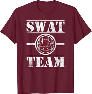 Funny Vollyball Team - Swat Crosshair T-Shirt - T-Shirt | Maroon