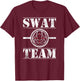 Funny Vollyball Team - Swat Crosshair T-Shirt - T-Shirt | Maroon