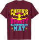Cheer Is a Sport Cheerleading Funny Meet Me at The Mat T-Shirt - T-Shirt | Maroon