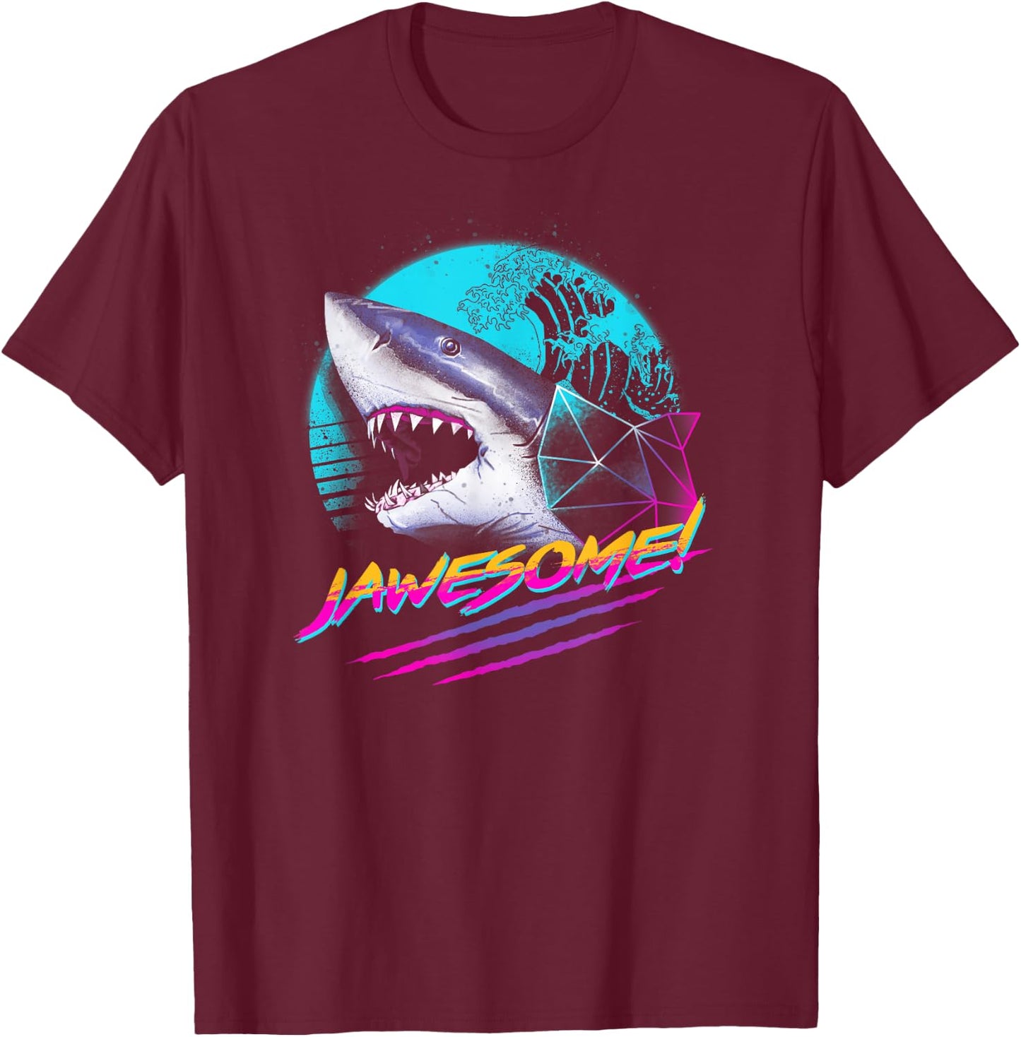 Jawesome Retro T-Shirt - T-Shirt | Maroon