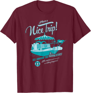 Willy Wonka Wonkitania T-Shirt - T-Shirt | Maroon