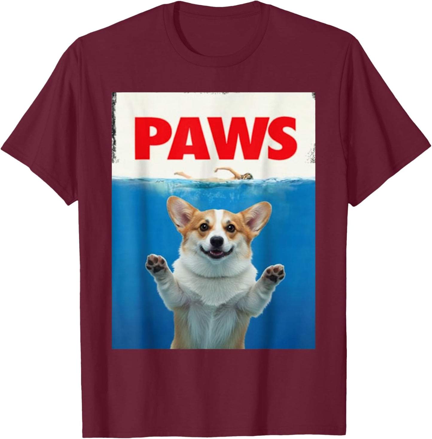 Paws Corgi Dog Shirts Funny Dog Gifts Women Kid T-Shirt - T-Shirt | Maroon