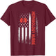 Nephrology Nurse USA Flag Dialysis Nursing RN T-Shirt - T-Shirt | Maroon
