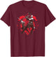 God of War Kratos and Atreus Norse T-Shirt - T-Shirt | Maroon
