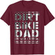 Dirt Bike DAD Bike | Motocross Enduro US Flag Shirt T-Shirt - T-Shirt | Maroon