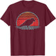 Raven Crow Lover Bird Animal Retro Vintage 80s Style T-Shirt - T-Shirt | Maroon