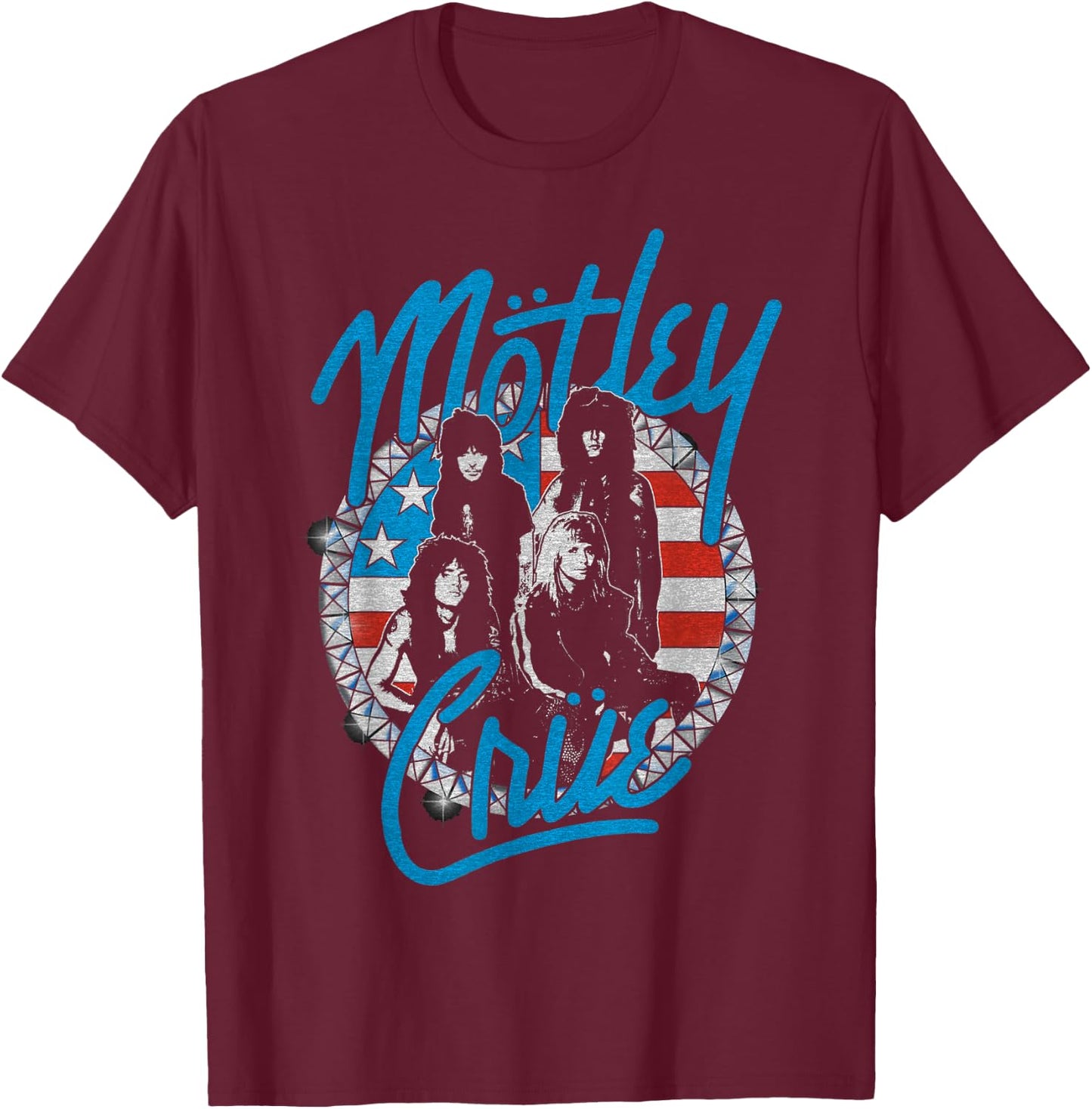 Mötley Crüe - Girls Vintage Small T-Shirt - T-Shirt | Maroon
